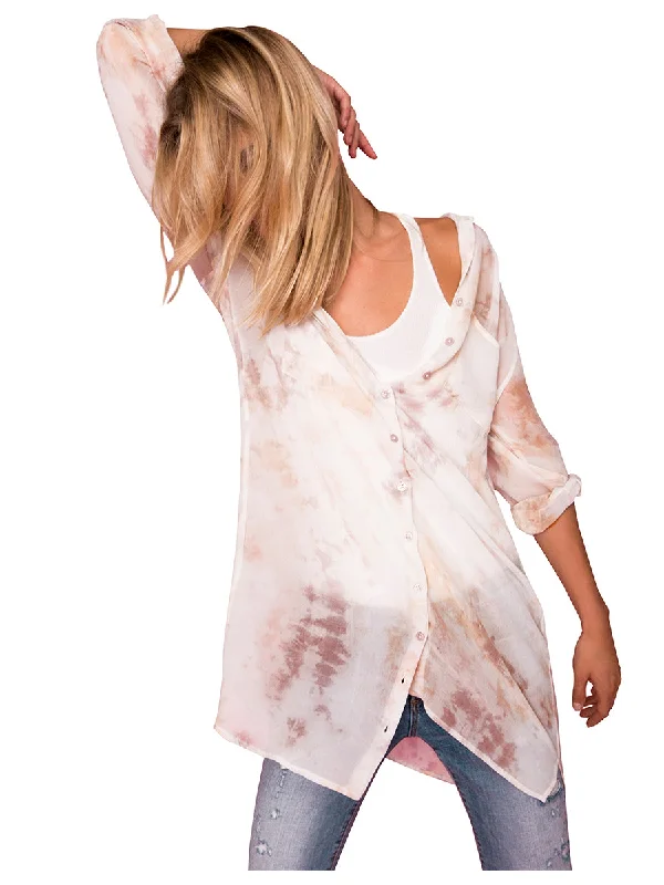 COLOR WASH SHIRTDRESS