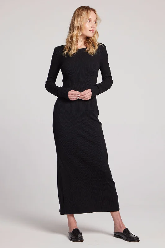 Luna Licorice Maxi Dress