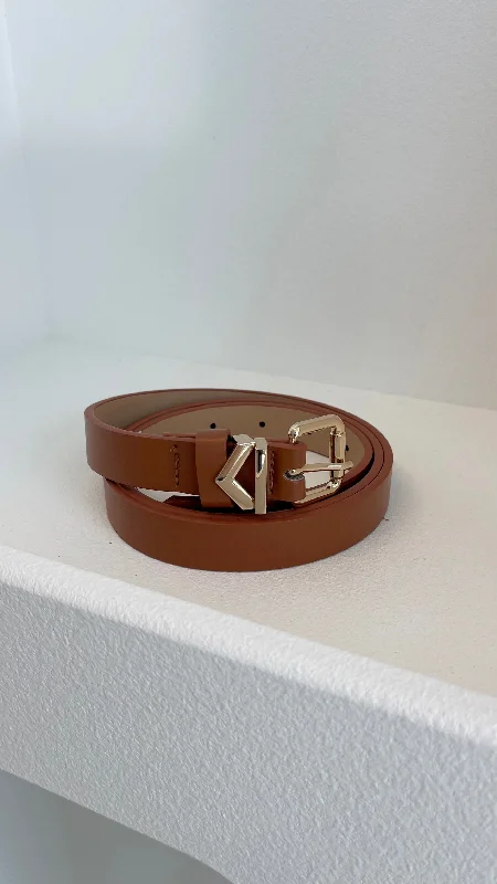 Fleur Belt - Brown
