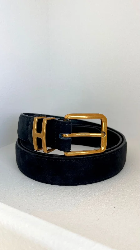Lara Leather Belt - Black