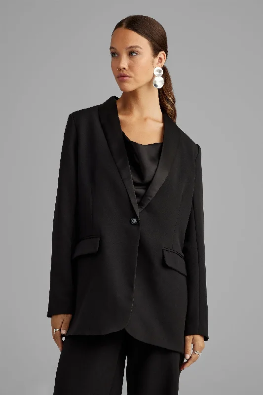 Veston tuxedo col châle - Femme